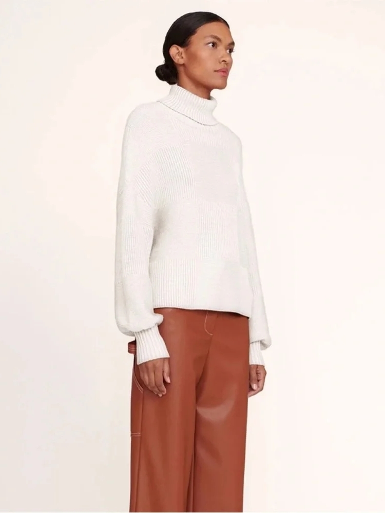 Staud Benny Sweater White